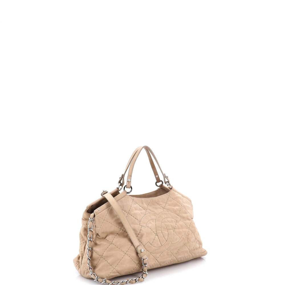 Chanel Cc Sea Hit Tote Quilted #234023C15B - Picture 3 of 9